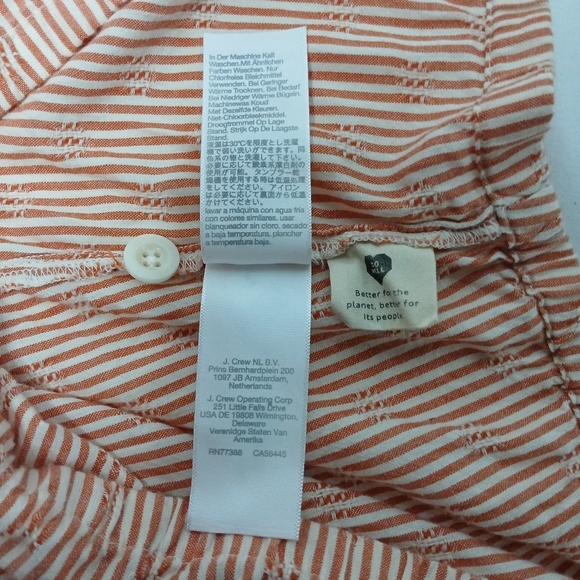 Madewell Puff Sleeve, Button Front Crop Top In Embroidered Stripe. LadiesSize XL - Picture 8 of 11